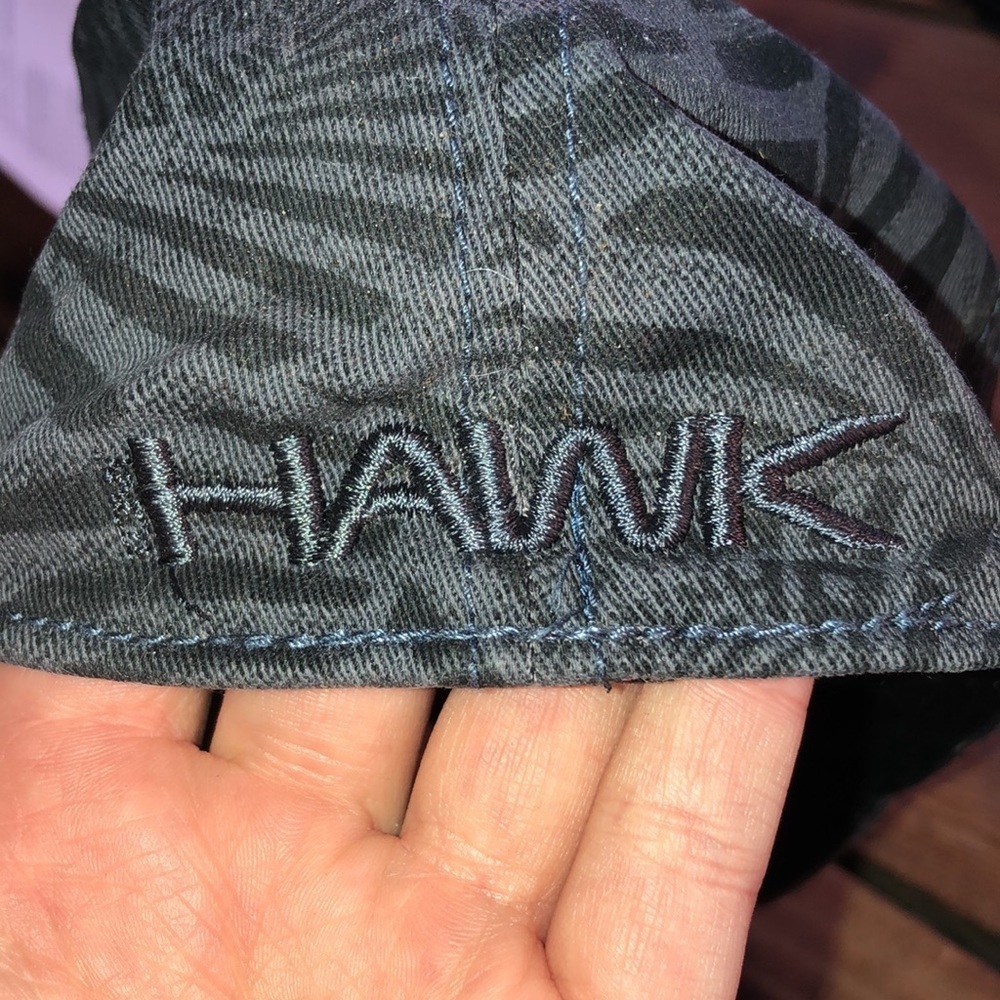 Tony hawk ball cap hat gray and black A-flex style one size boys skateboard hat - Picture 3 of 7